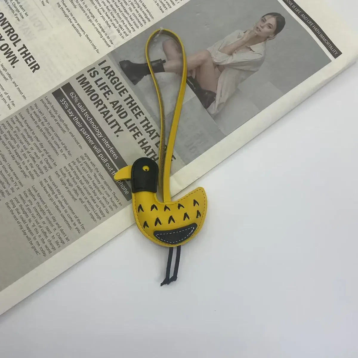 pendentif de valise en forme de canard de dessin animé, porte-clés créatif et mignon, pendentif pour vêtements, sac tendance suspendu, cadeau exquis, décorations de voiture