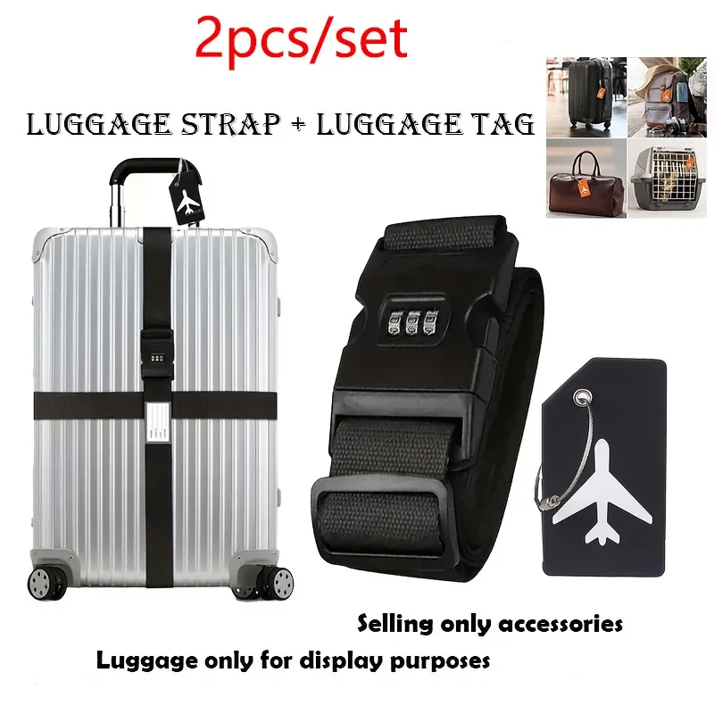 ceintures bagage polyester sécurité chiffres combinaisons simples étiquettes silicone avion adaptées valises grande taille voyage
