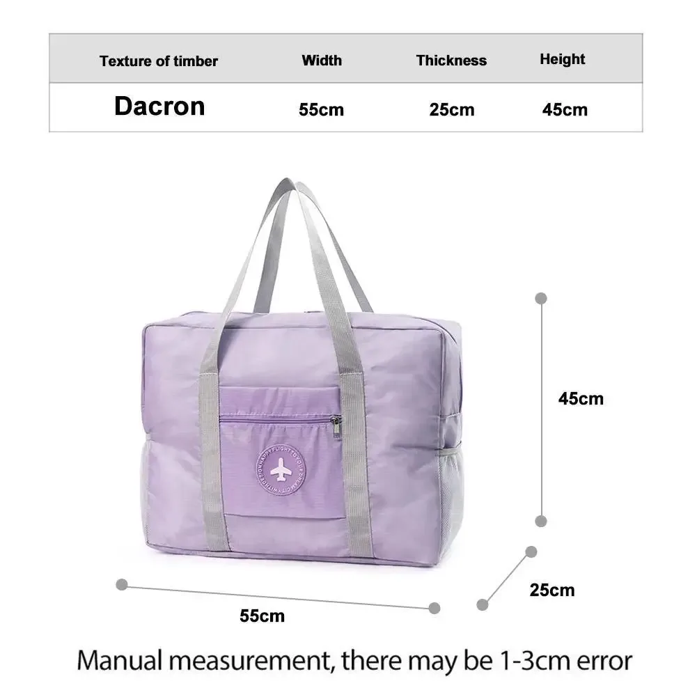 sac de voyage pliable 1 pièce pour avion, sac de transport cabine, sac de week-end, sac de nuit, sac de transport pour hôpital, sac de sport pour femmes et hommes