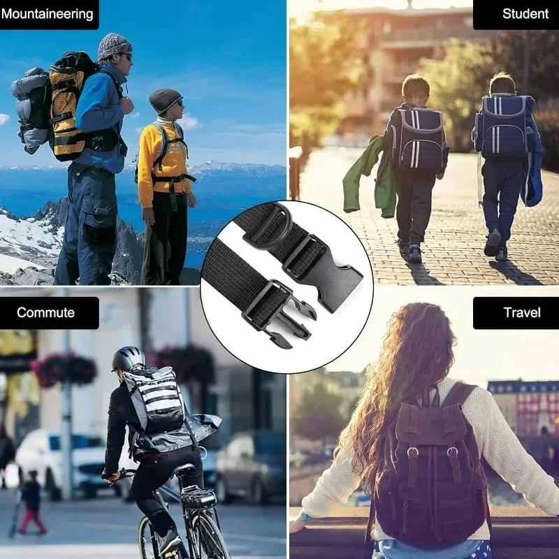 sangle de fixation réglable pour sac à dos (1-10 pièces) – sangle anti-dérapante légère pour cartable, réduit la pression sur les épaules, connexion facile