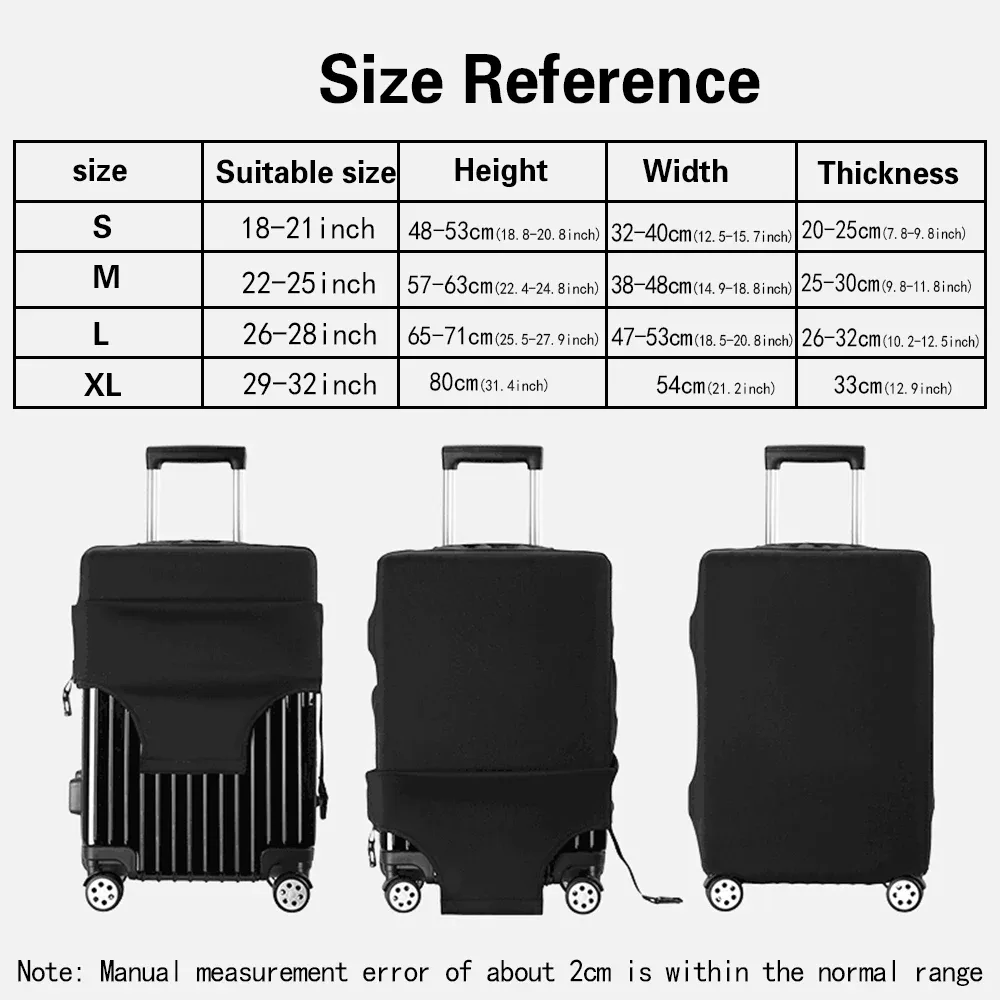 juste de protection pour bagages de 18 à 28 pouces, motif de poitrine à la mode, valise à roulettes, sacs à poussière élastiques, étui, accessoires de voyage