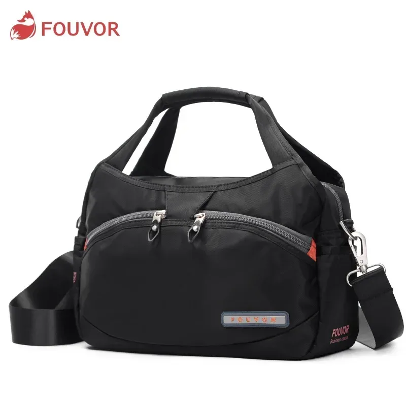 fouvor femmes sac en nylon 2025 nouvelle mode grande capacité sacs à bandoulière oxford sac à main dames décontracté voyage toile fourre-tout 2587-10