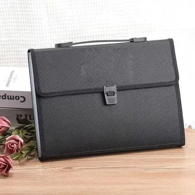 organisateur de documents longs à motif diamant, sac accordéon portable extensible, classeur de bureau professionnel multicouche, pack combiné