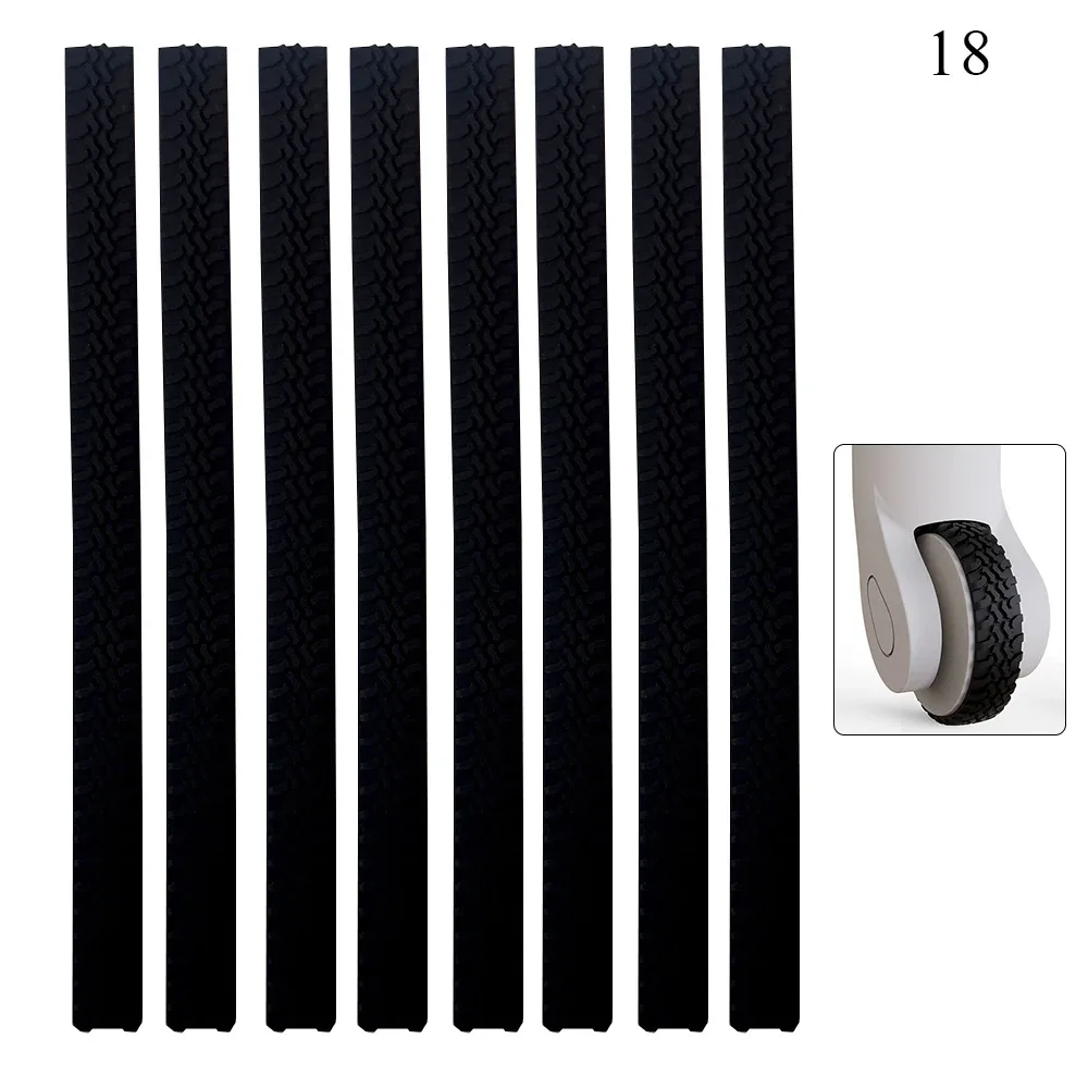 protecteur de roues de bagages en silicone, 8/4 pièces, bricolage, valise auto-adhésive, roulettes, chaussures, réduction du bruit, couverture, fournitures de voyage