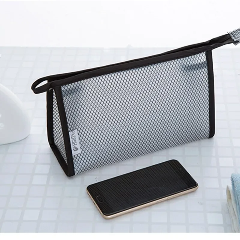 sac de rangement de voyage, trousse de toilette portable en maille eva, trousse à cosmétiques étanche, sac de rangement pour fournitures cosmétiques de voyage