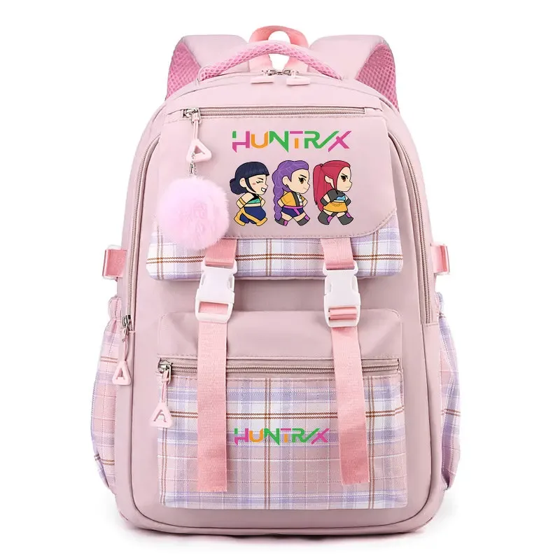 sac à dos d'étudiant k-pop demon hunters, cartable de grande capacité pour adolescents, sac à dos de voyage pour ordinateur portable pour femmes, cadeau