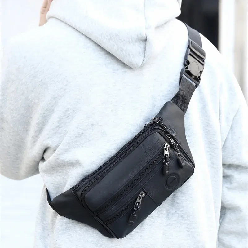 sac banane unisexe imperméable tendance – pochette de ceinture homme, sacoche de hanche femme, pochette de travail pour téléphone – équipement de voyage pour hommes et femmes