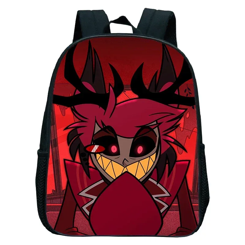 sacs à dos anime hazbin tendance, sacs de maternelle imperméables pour filles et garçons, cartable d'école anime hotel, petit sac à dos pour enfants, mochila