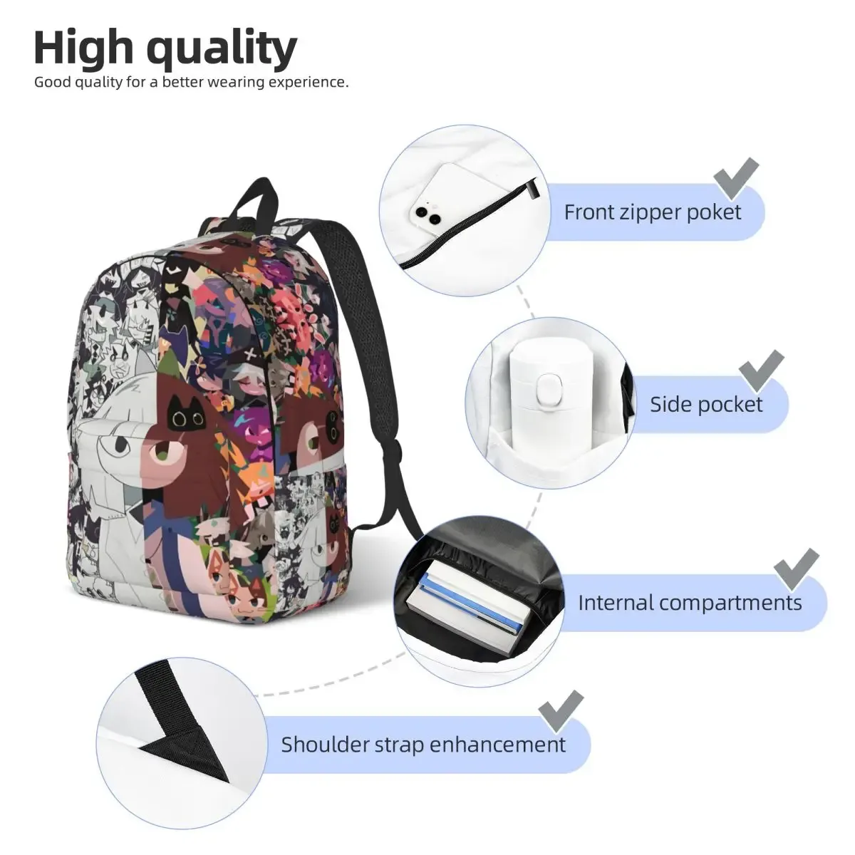 sac à dos d'éducation financière en papier anime pour hommes et femmes, sac à dos d'affaires pour étudiants adolescents, sac à bandoulière léger pour collège