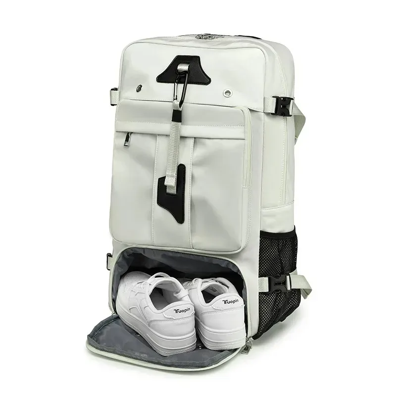 sac de voyage de grande capacité 55l pour hommes, valise pour ordinateur portable de 17.3 pouces, sac à dos multifonction étanche, sacs de camping en plein air