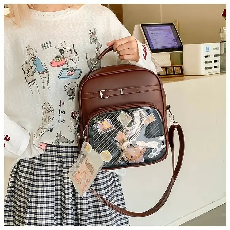 nouveau femmes mode sac à dos décontracté style preppy une épaule bandoulière sac à main original niche design fille ulzzang ita sac