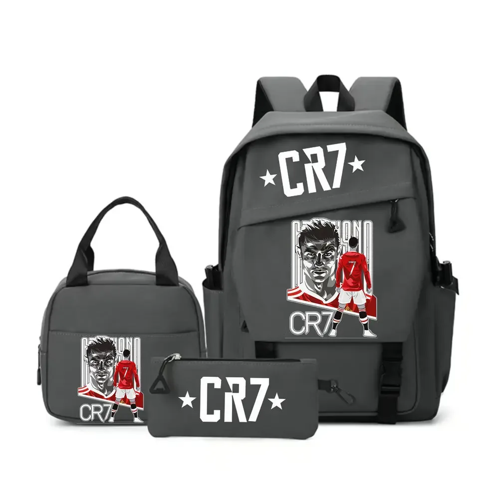 sac à dos cr7 pour étudiants, femmes et hommes, sac à dos tendance pour ordinateur portable, sac à dos quotidien pour adolescents, sac messager