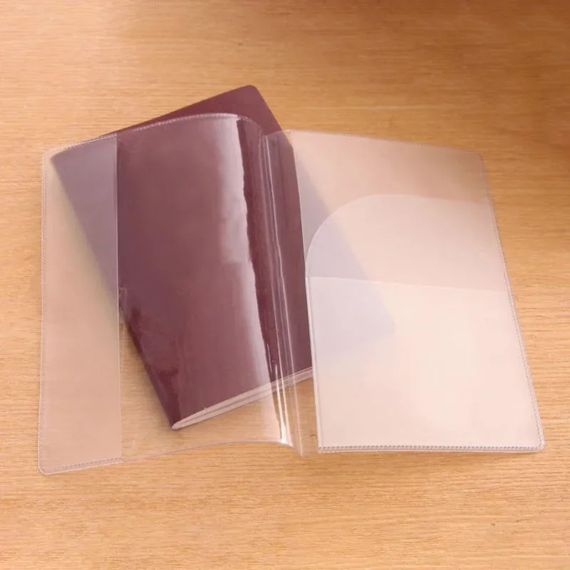 protège documents pvc transparent rose vert simple pratique voyage affaires identité cartes passports lots six pièces