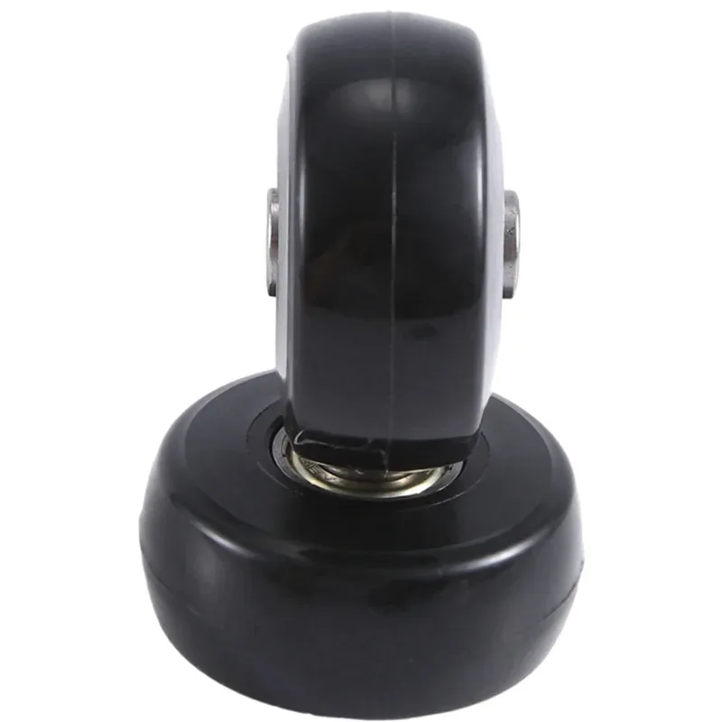 roues remplacement valise plastique pu ecologique noir diametre cinquante millimetres largeur vingt quatre millimetres silencieuses durables travail pratique installation facile accessoires inclus