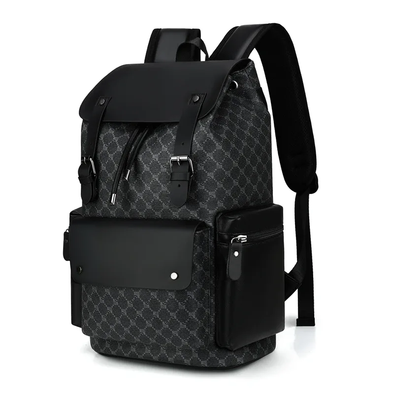 sac à dos à imprimé floral pour hommes, design de marque de luxe, sac à dos de voyage de grande capacité, sacs pour ordinateur portable à la mode, cartable 백팩