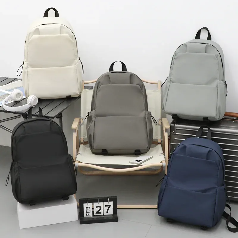 sac à dos d'ordinateur pour étudiants, niche légère de style ins pour femmes et hommes, sacs à double épaule décontractés