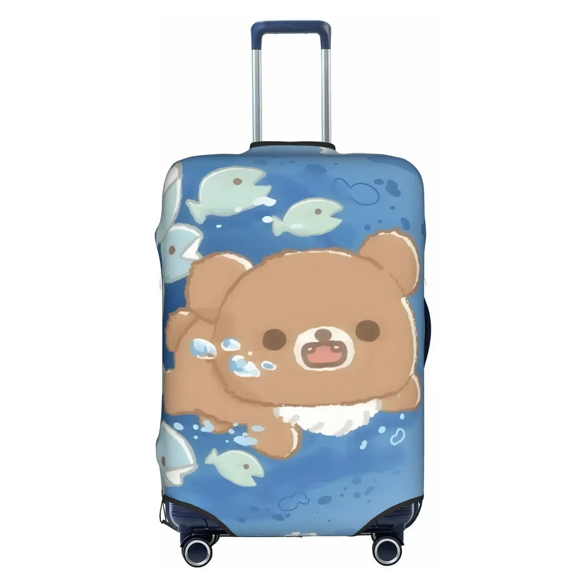 housse de bagage de voyage personnalisée r-rilakkumas, housse de protection élastique pour valise à motif de dessin animé, convient aux valises de 18 à 32 pouces