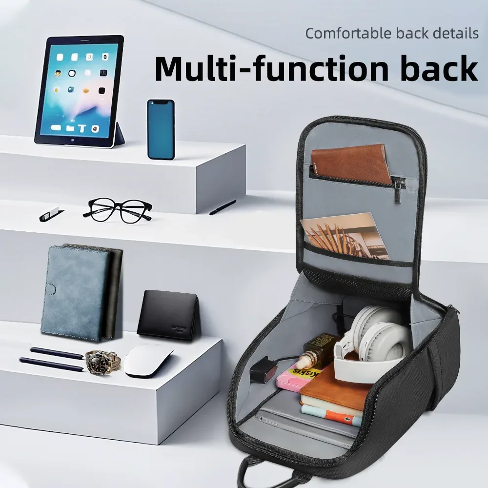 hcankcan mode hommes sac à bandoulière multifonction usb sac à bandoulière étanche sac de messager tendance sport voyage fronde poitrine sac