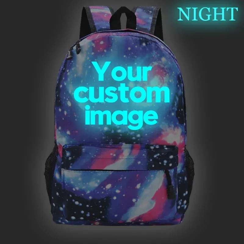 sac dos nylon unisexe motifs galactiques bleu rose gris noir scolaire voyage adolescents compartiment ordinateur poche téléphone