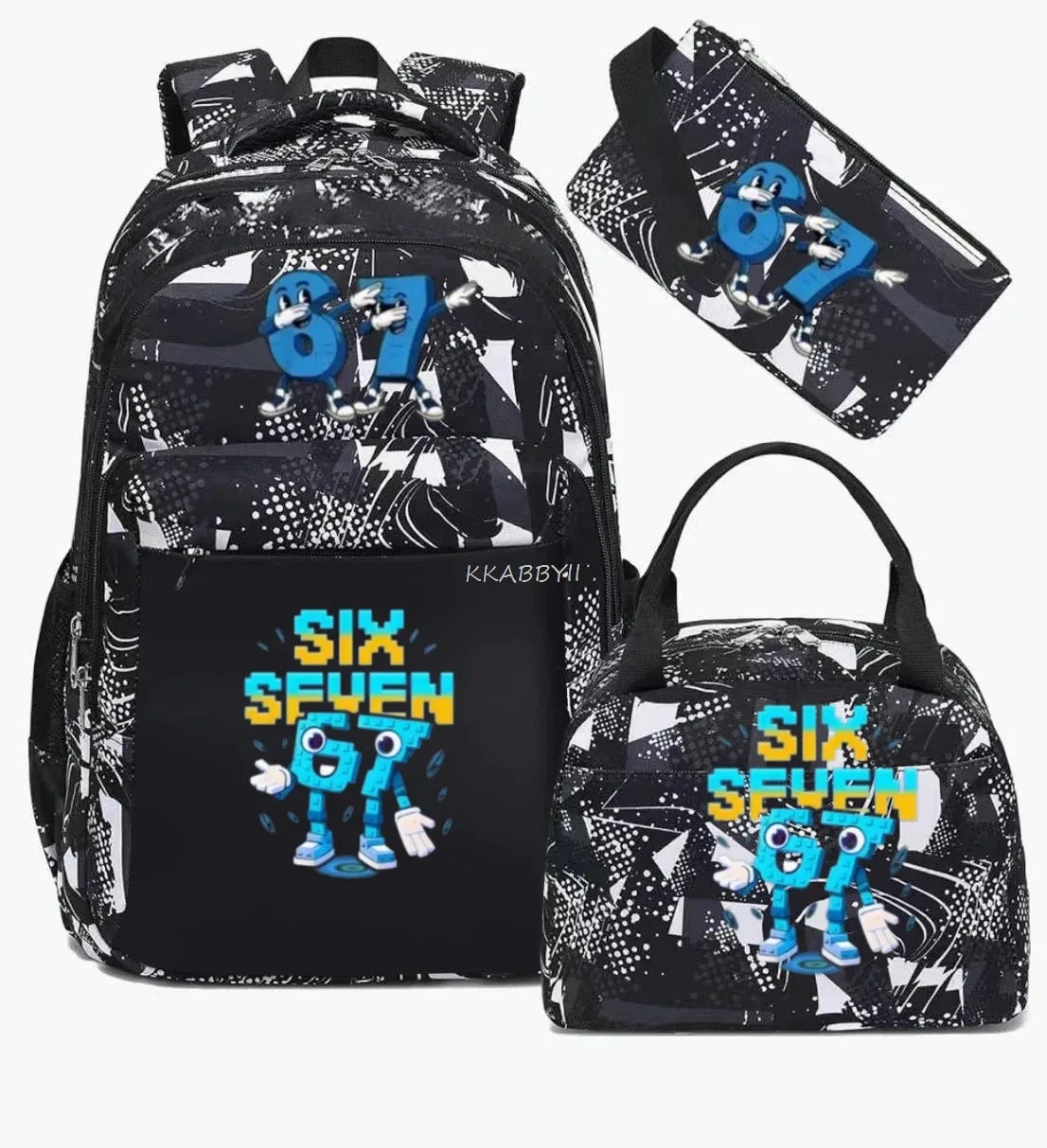 sac à dos steal a brainrot avec sac à lunch pour adolescents et étudiants, ensemble de voyage décontracté et confortable