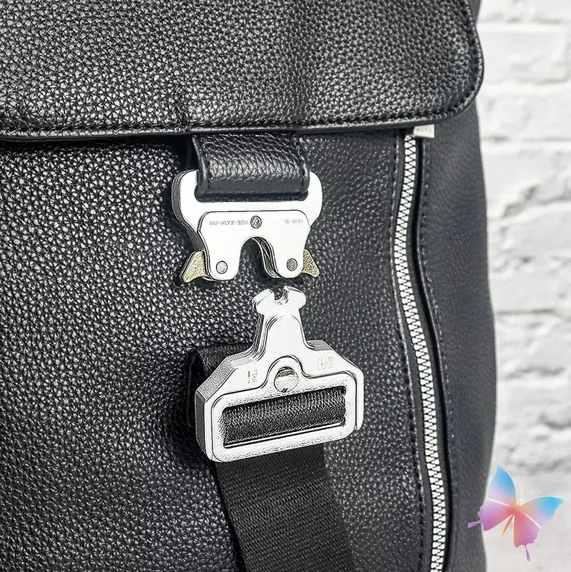 fashion street 1017 alyx 9sm sacs fermeture éclair latérale décorative fonctionnelle prise tactique cordon d'étanchéité sac à dos multifonctionnel
