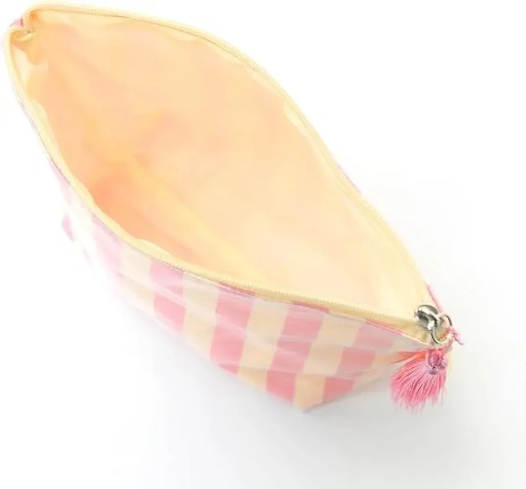 trousse de toilette rayée brillante grande capacité, sac de rangement cosmétique portable, pochette de voyage pour articles de toilette, sacs de voyage extérieurs