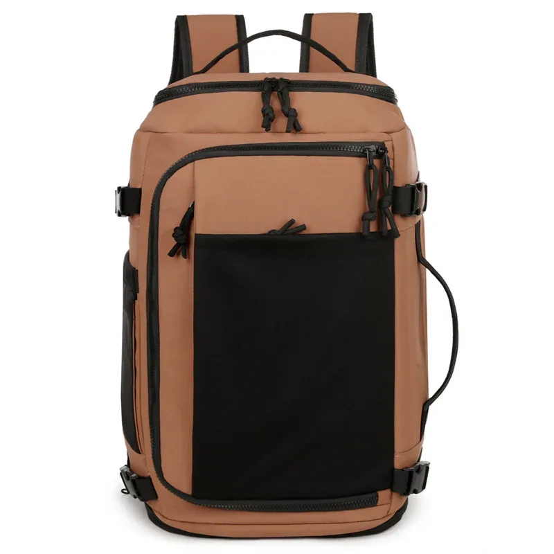 sac de voyage pour hommes et femmes, sac à dos de fitness multifonction de grande capacité avec rangement de chaussures, séparation sèche et humide, cartable étanche