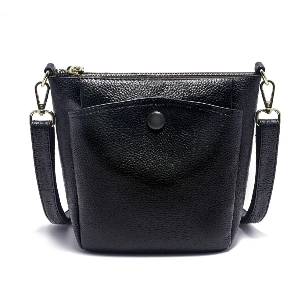 zency laides – petit sac à main en cuir véritable souple pour femmes, sac à bandoulière décontracté, sac seau simple pour téléphone, sacs à main pour femmes, sac gris