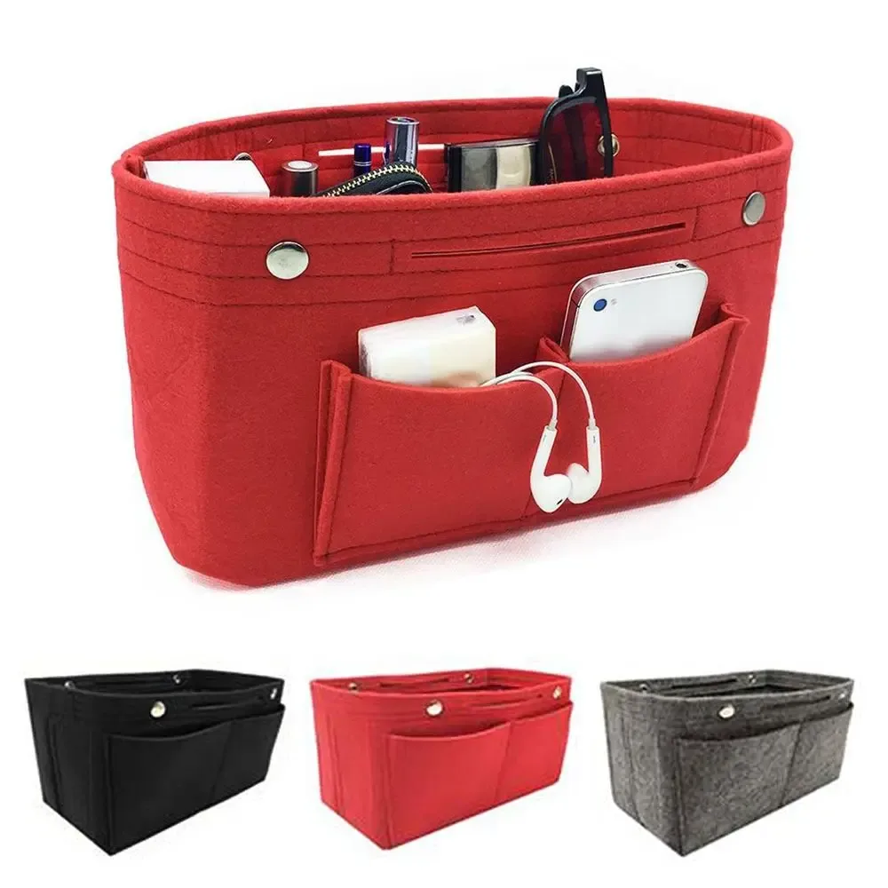 Organisateur de sac souple en feutre, insert de sac à main, doublure intérieure pour sac