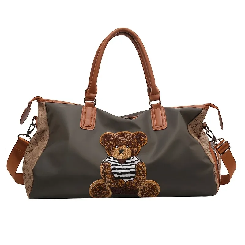 sac de voyage à main en tissu oxford – sac à bandoulière de grande capacité pour voyage de week-end, affaires, rangement pour étudiants