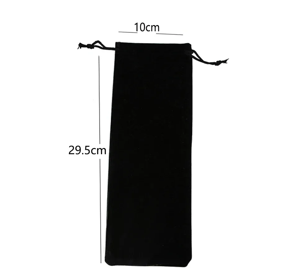 sac de rangement pour couverts en acier inoxydable, sac cadeau en coton et lin avec paille, sac velboa, logo personnalisable disponible