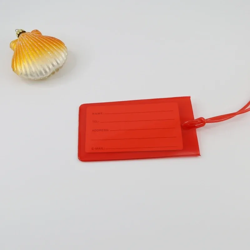 étiquette de bagage de voyage en pvc souple, 10 pièces, couleur avion, silicone, vente en gros, accessoires d'étiquette de valise, nom de sac, manchon de carte d'étiquette d'air