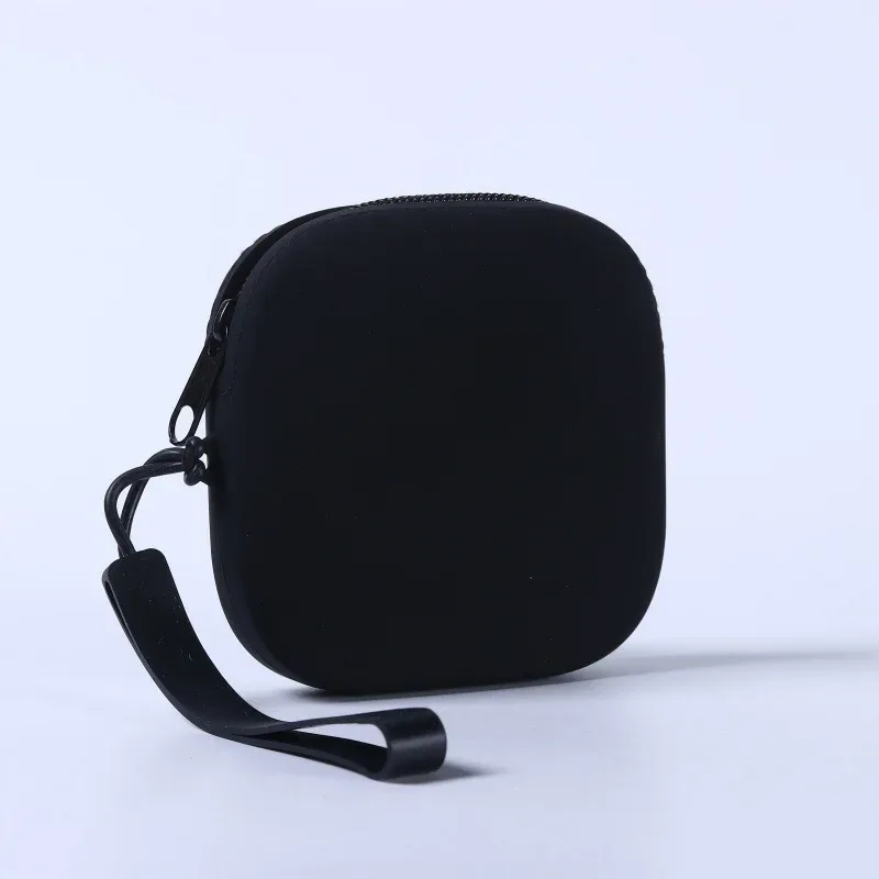 pochette de rangement en silicone, sac à cosmétiques à fermeture éclair, matériau en silicone souple, cadeau multicolore pour bricolage