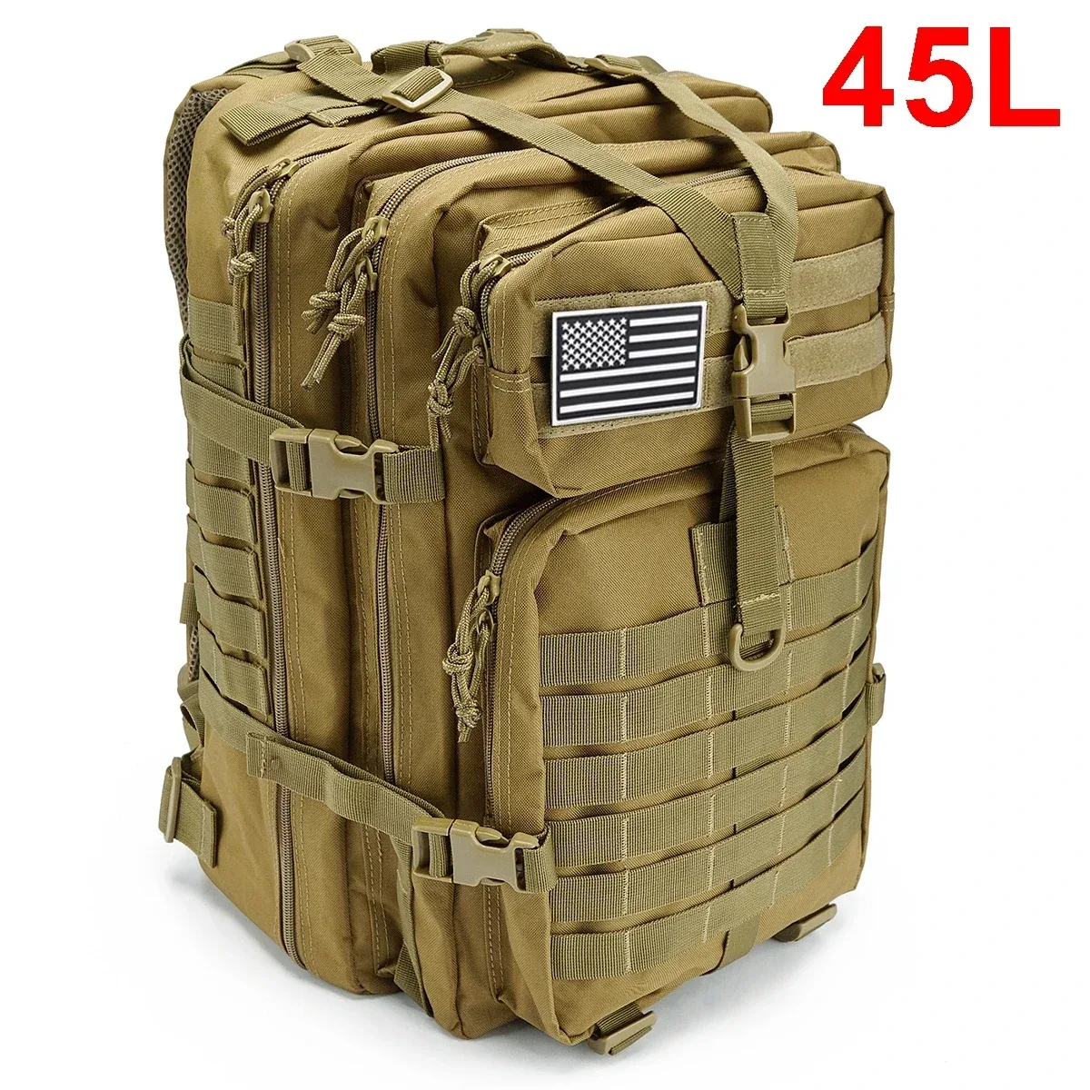 sac à dos tactique 30/50l pour homme, sac de voyage, sac de survie en plein air, sac d'assaut 3p, sac edc molle, sac de randonnée, trekking et chasse