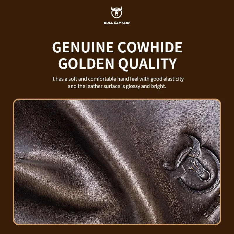 bullcaptain sac à bandoulière en cuir véritable pour hommes grande capacité sac à main multifonctionnel décontracté une mallette d'affaires de mode