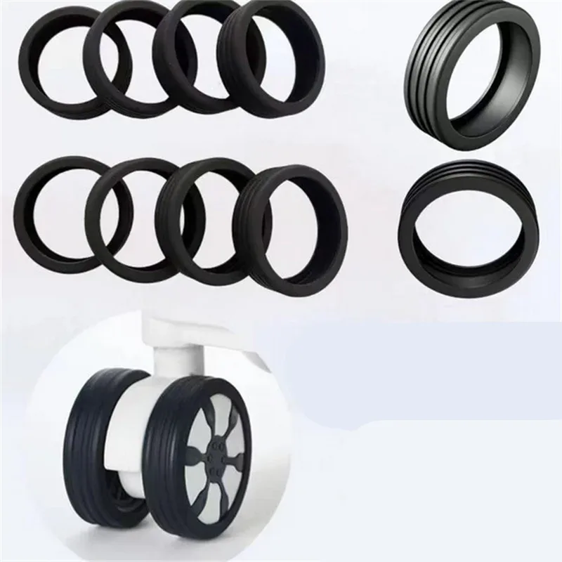 protecteur de roue en silicone pour bagages, réduction universelle du bruit, ensemble de 4/8/16 pièces, housse de protection de voyage pour roues de valise