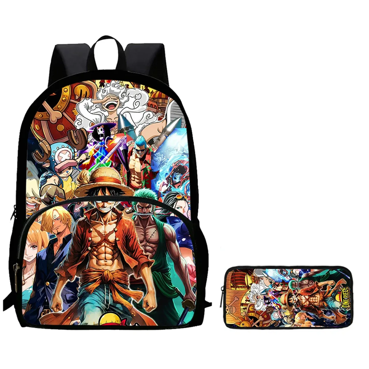 sac à dos scolaire léger 2-en-1 avec poche avant et trousse à crayons, sac à dos unisexe durable pour garçons et filles de 6 à 10 ans