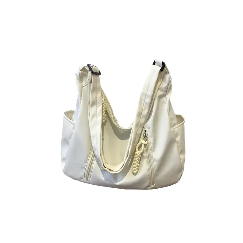 sac messager en nylon pour femmes, sacs à bandoulière croissant multi-poches, sac à bandoulière léger, fourre-tout de voyage, sac de shopping