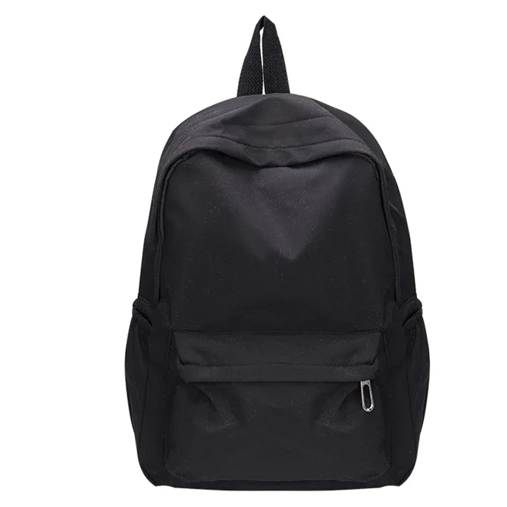 preppy – sac à bandoulière de couleur unie, sac à dos d'école en nylon pour adolescent coréen, sac d'école blanc, sac à dos de sport et de voyage pour femmes