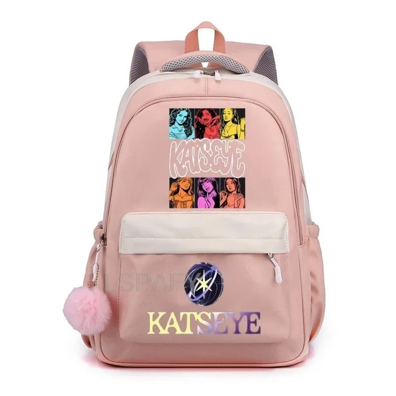 sac à dos pour ordinateur portable katseye funny teenager, sac d'école en toile cool pour femmes, sacs à dos d'étudiant de haute qualité, sac d'école tendance pour filles
