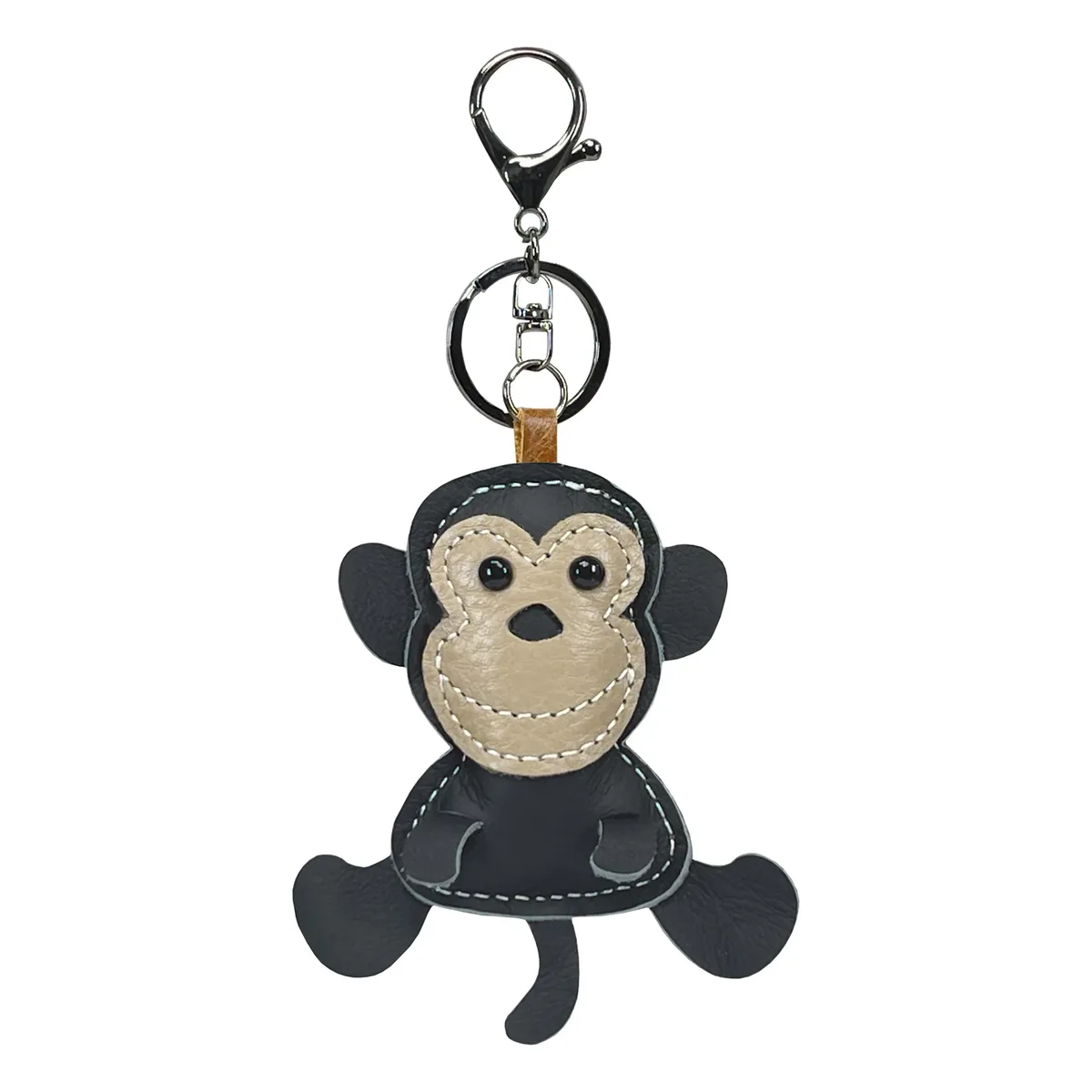 nouveau mignon singe en cuir de vache porte-clés mini hommes et femmes sac à main pendentif à la mode porte-clés sac à bagages pièces accessoires