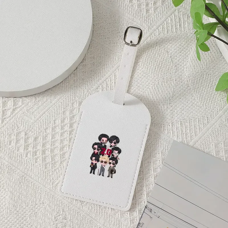 étiquette de bagage arirang 2.0 world tour 2026, cadeau pour fans de k-pop, en pu, conçue pour être une étiquette d'identification robuste pour vos sacs de voyage, idéale