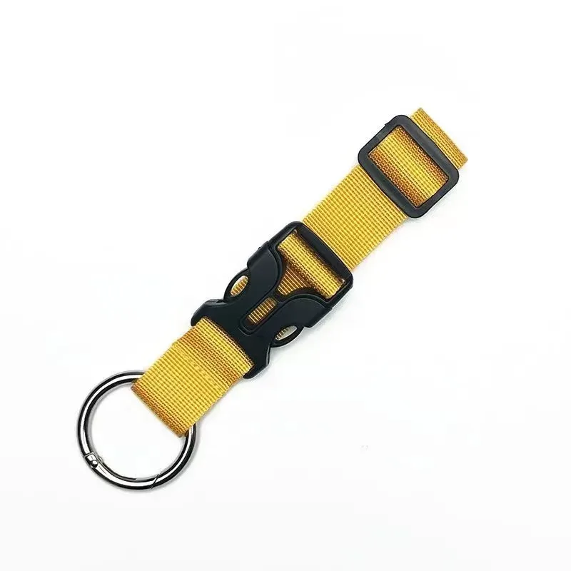 bracelet fixation nylon multicouleurs boucle suspension crochet sangle réglable sac dos voyage transport fixation travail sport utilité pratique