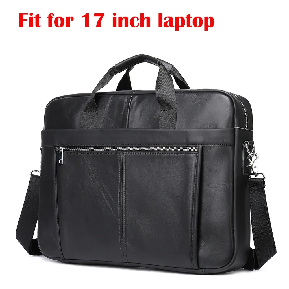 westal-sac pour ordinateur portable en cuir véritable pour hommes, 17 en effet, étuis à bombes, fourre-tout a4, sacs à documents, sac d'affaires, sacs à main pour hommes, 5013