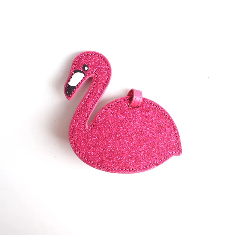 étiquette de bagage créative au design flamant rose, pour voyage, style moderne, accessoires de bagages de haute qualité, étiquette de valise d'embarquement, 1 pièce