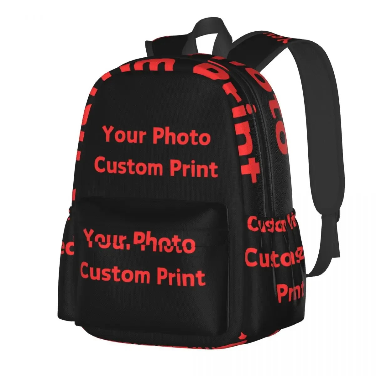 votre photo sac à dos imprimé personnalisé unisexe logo personnalisé motif sacs à dos polyester jolis sacs d'école sac à dos design de voyage