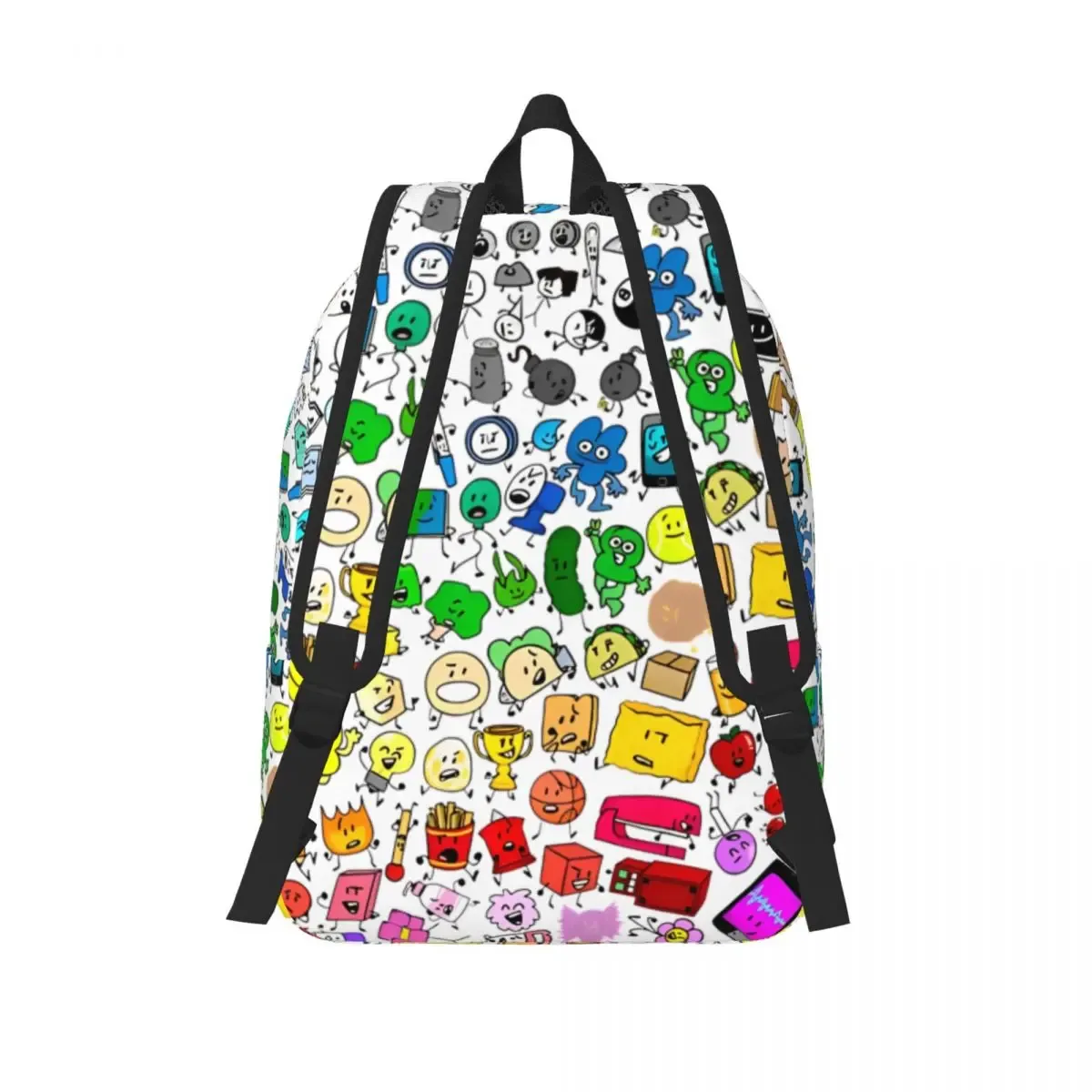 sac dos motif symboles couleurs multiréglage polyester toile poche intérieure fendue fermeture éclair ordinateur portable déplacement courte distance