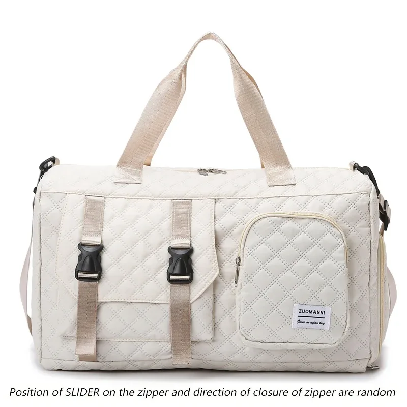 sac de voyage en nylon durable, sac de sport portable pour les voyages de nuit, sac d'entraînement à bandoulière, argyle spacieux