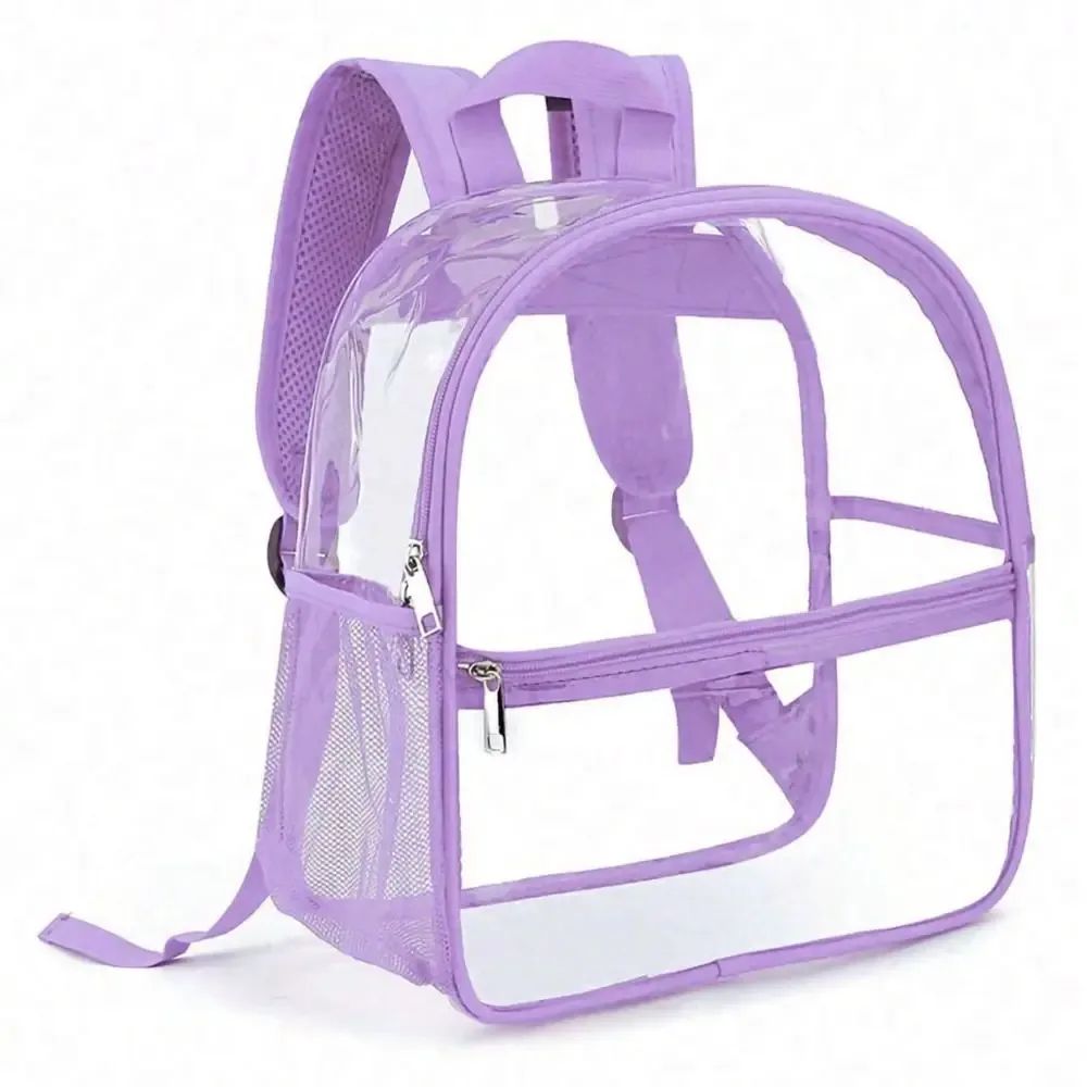 petit sac à dos transparent en pvc, sac d'été étanche pour téléphone portable de plage, pour voyage, école, rangement