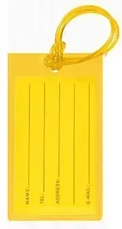 étiquette de bagage transparente en pvc souple, étiquette de bagage de valise mignonne, carte de bagage de voyage, étiquettes de sac, porte-carte d'identité, accessoires de voyage